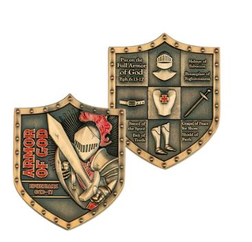Armor of God Shield Challenge Coin Ephesians 6:13-17