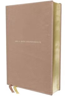 NBLA, Santa Biblia, AMA a Dios Grandemente, Interior a Cuatro Colores Leathersoft, Oro Rosa, Comfort Print