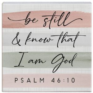 Be Still Faith Tabletop Block Sign Decor