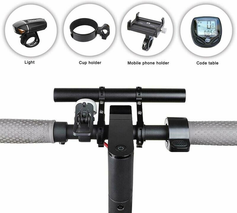 Rallonge de guidon pour scooters / vélos pour scooter Xiaomi M365 et planche à roulettes électrique Ninebot Es1 Es2