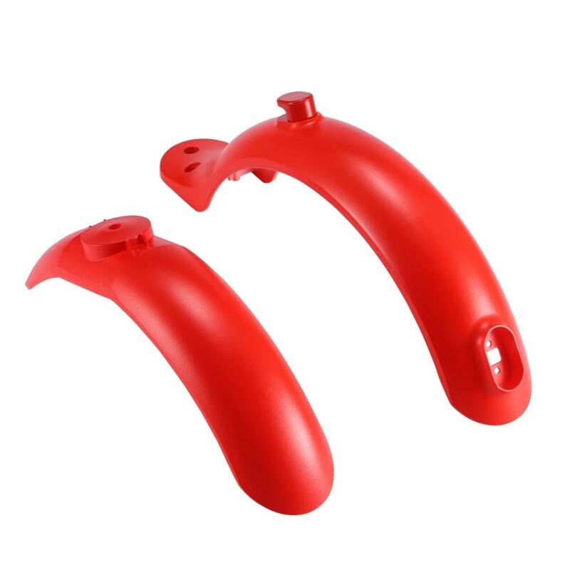 2 x Garde-boue avant et arrière rouges - Top visibilité pour Xiaomi M365 / M365 PRO