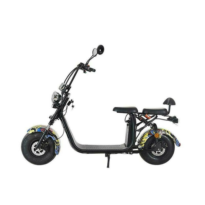 Scooter  Electrique City Coco Cool 2000W Homologué Route - Carte grise - Graffiti