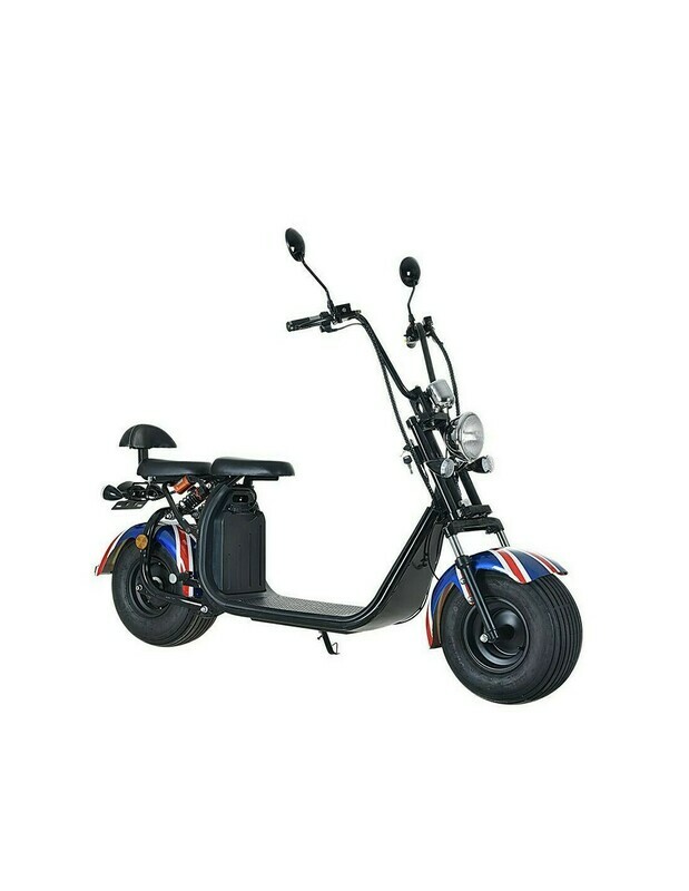 Scooter  Electrique City Coco Cool 2000W Homologué Route - Carte grise -  Drapeau UK