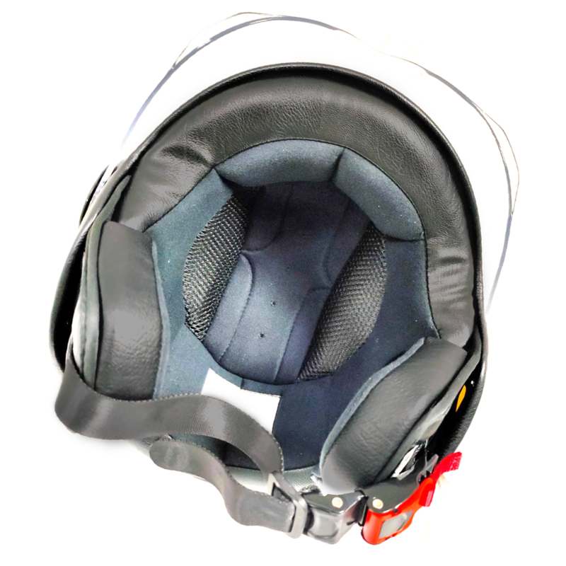 Casque de moto Jet Sunra Blanc
