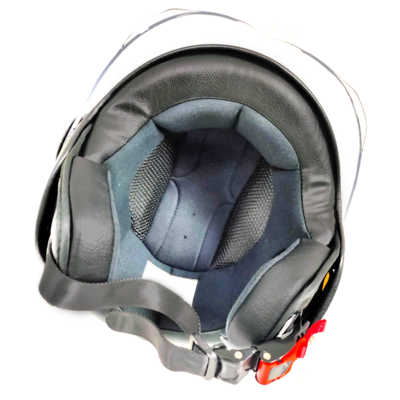 Casque de moto Jet Sunra Blanc