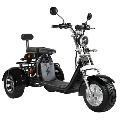 Scooter électrique 3 roues City Coco Stable Trike 2 places avec Panier 4000W ou 2000W - 120 km autonomie