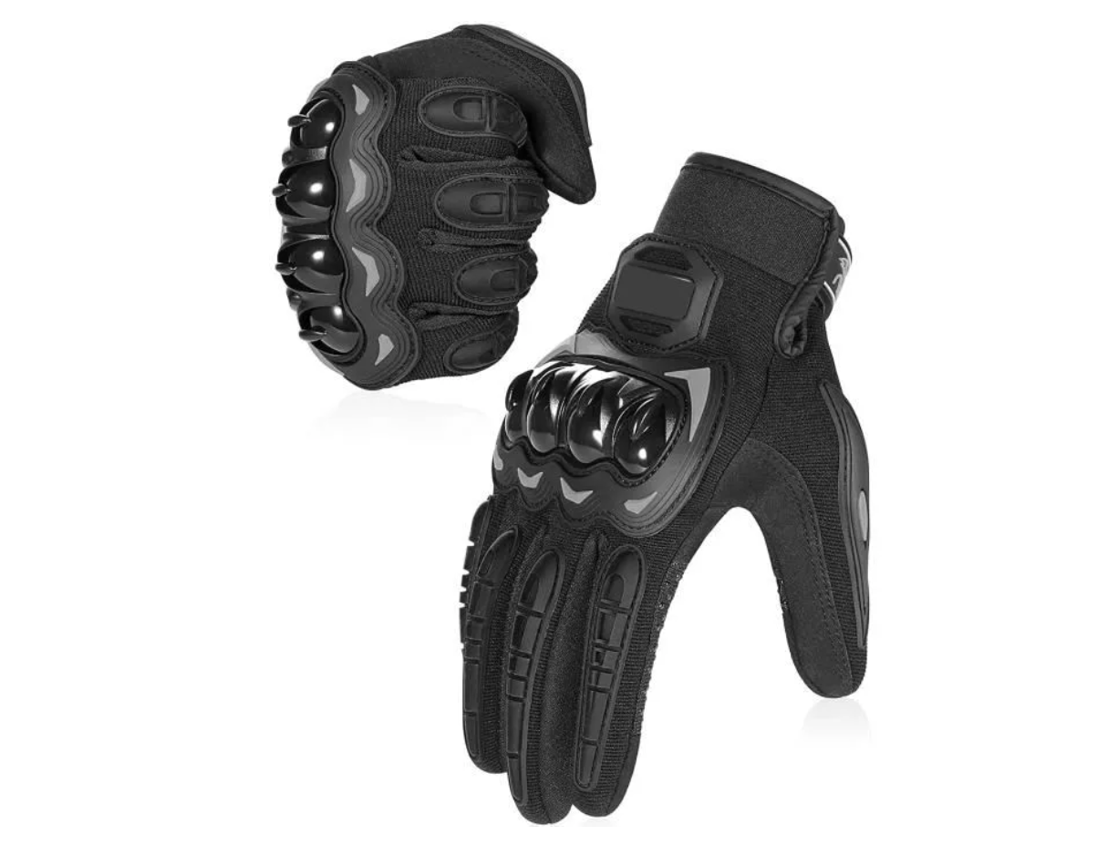 Gants de Motos / Scooters Noirs antidérapants Tactiles