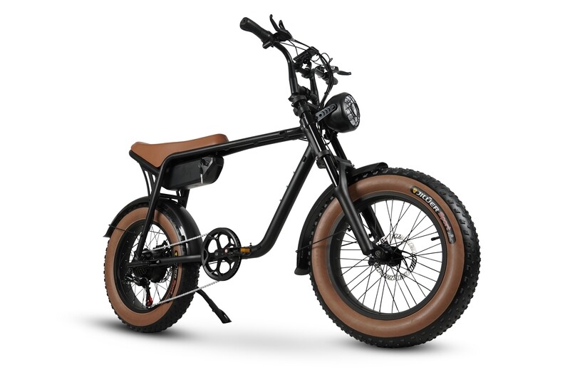 Vélo électrique Fatbike Beach Brown Pneus Cross