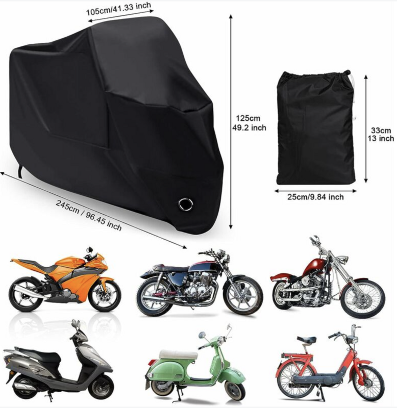 Bâche Moto Imperméable, pour Moto Scooter