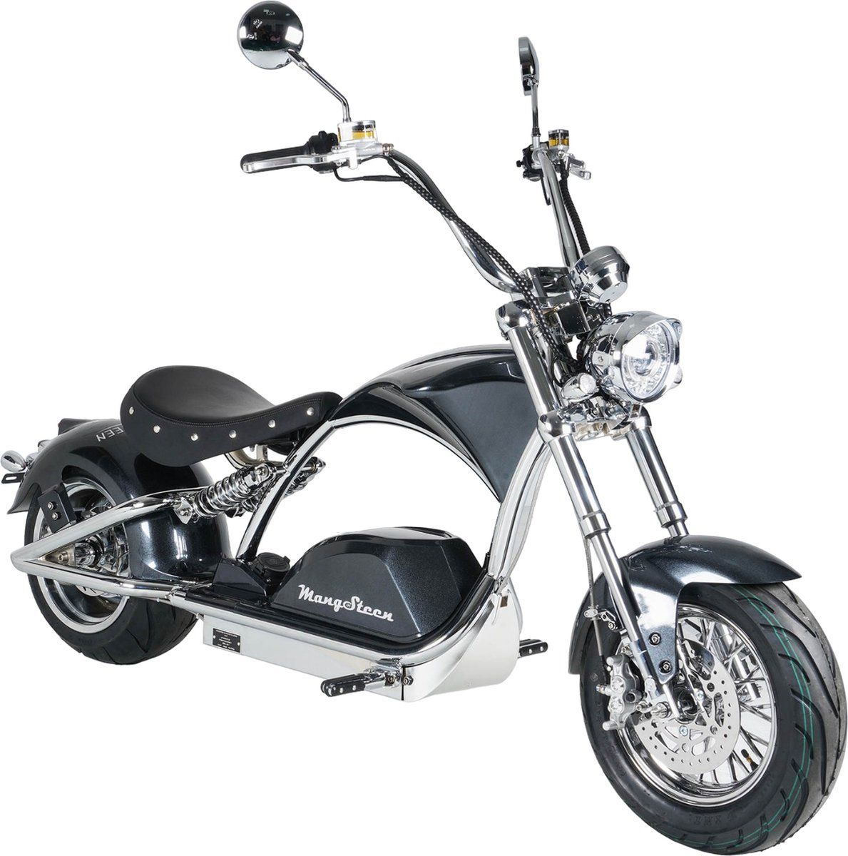 ​Scooter Électrique City Coco Chopper M1PS CHROME edition Mangosteen 4000W - 80km/h - Prise T2