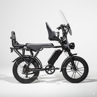 Vélo électrique cargo longtail Fatbike Family  V8.3