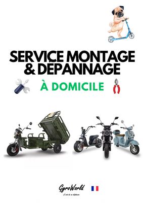Frais de déplacement Intervention à domicile Scooter et Moto électrique