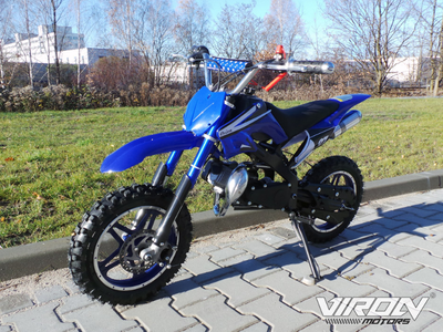Mini moto cross enfant enduro 49cc - BLEU