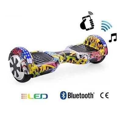 Hoverboard Classic Lumières LED - Graffiti Hoverboard Classic Lumières LED - Graffiti
