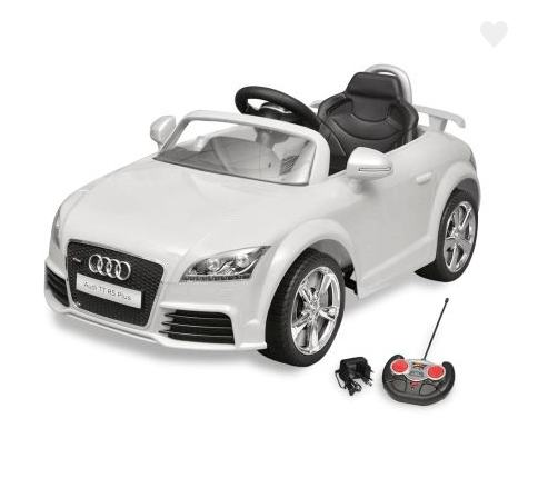 Voiture électrique pour enfant Audi TT RS blanc avec télécommande