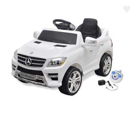 Voiture électrique avec télécommande Mercedes Benz ML350 Blanc - 1