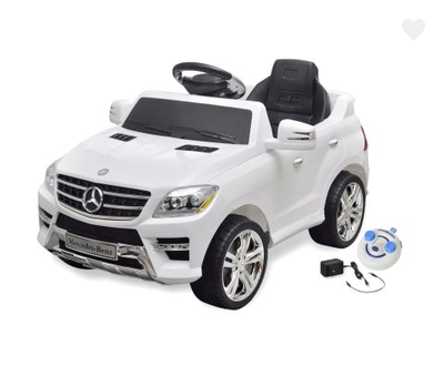 Voiture électrique avec télécommande Mercedes Benz ML350 Blanc - 1