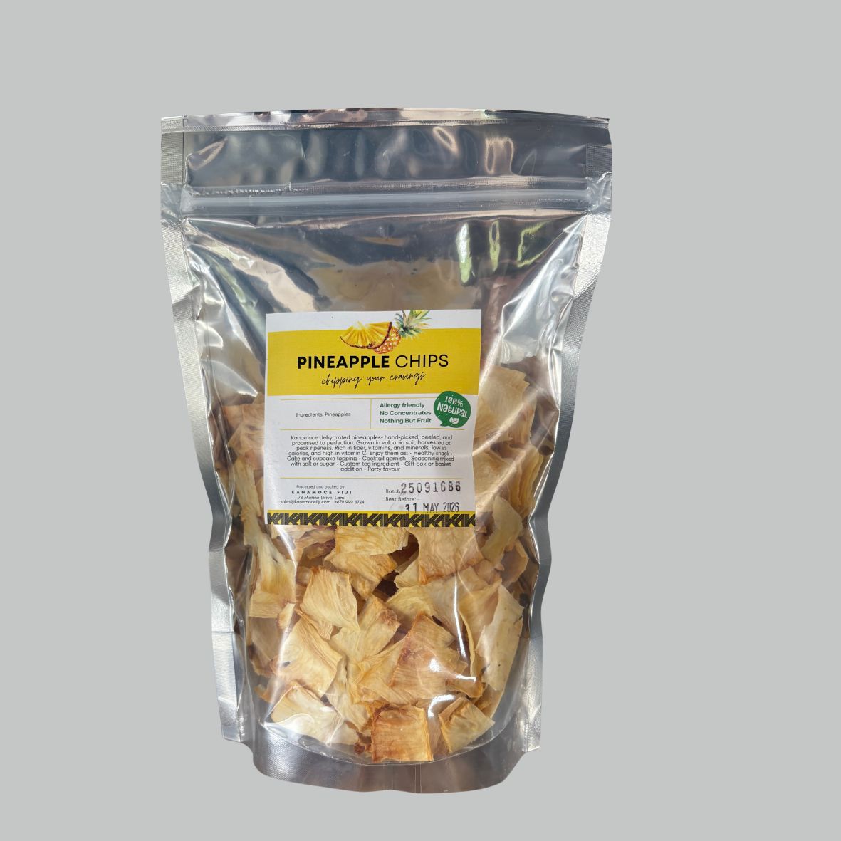 DEHYDRATED PINEAPPLE CHIPS