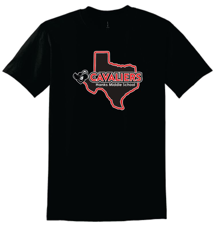 Hanks Middle School Black T-Shirt