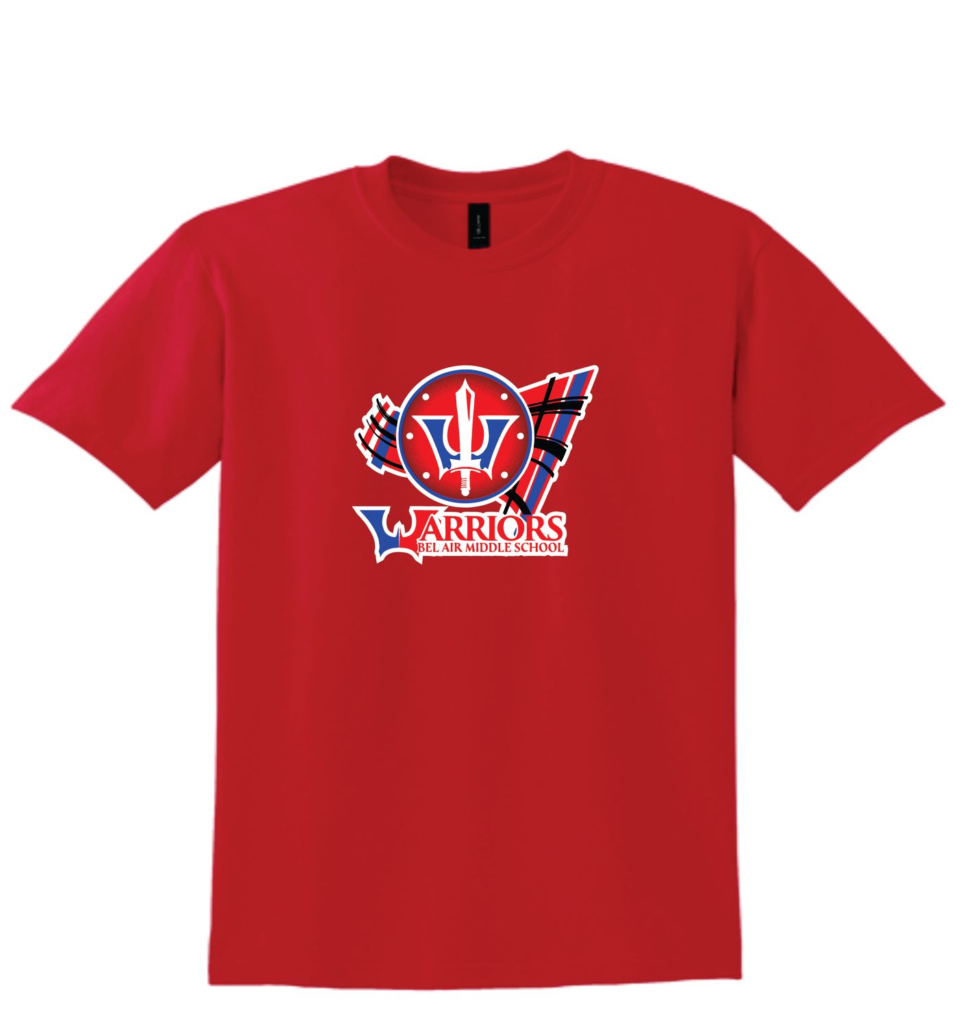 Bel Air Middle T- Shirt Red Large Logo