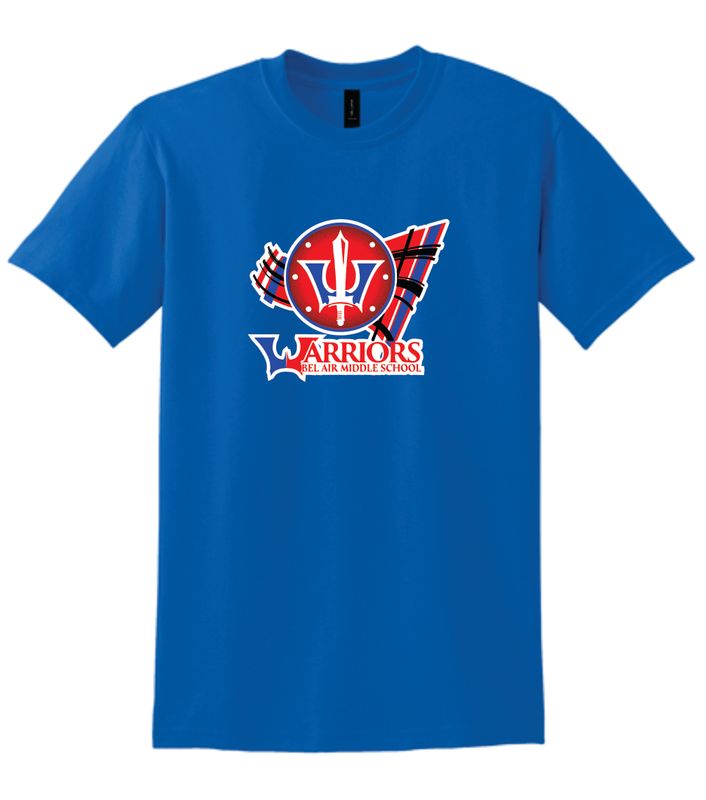 Bel Air Middle T- Shirt Blue Large Logo