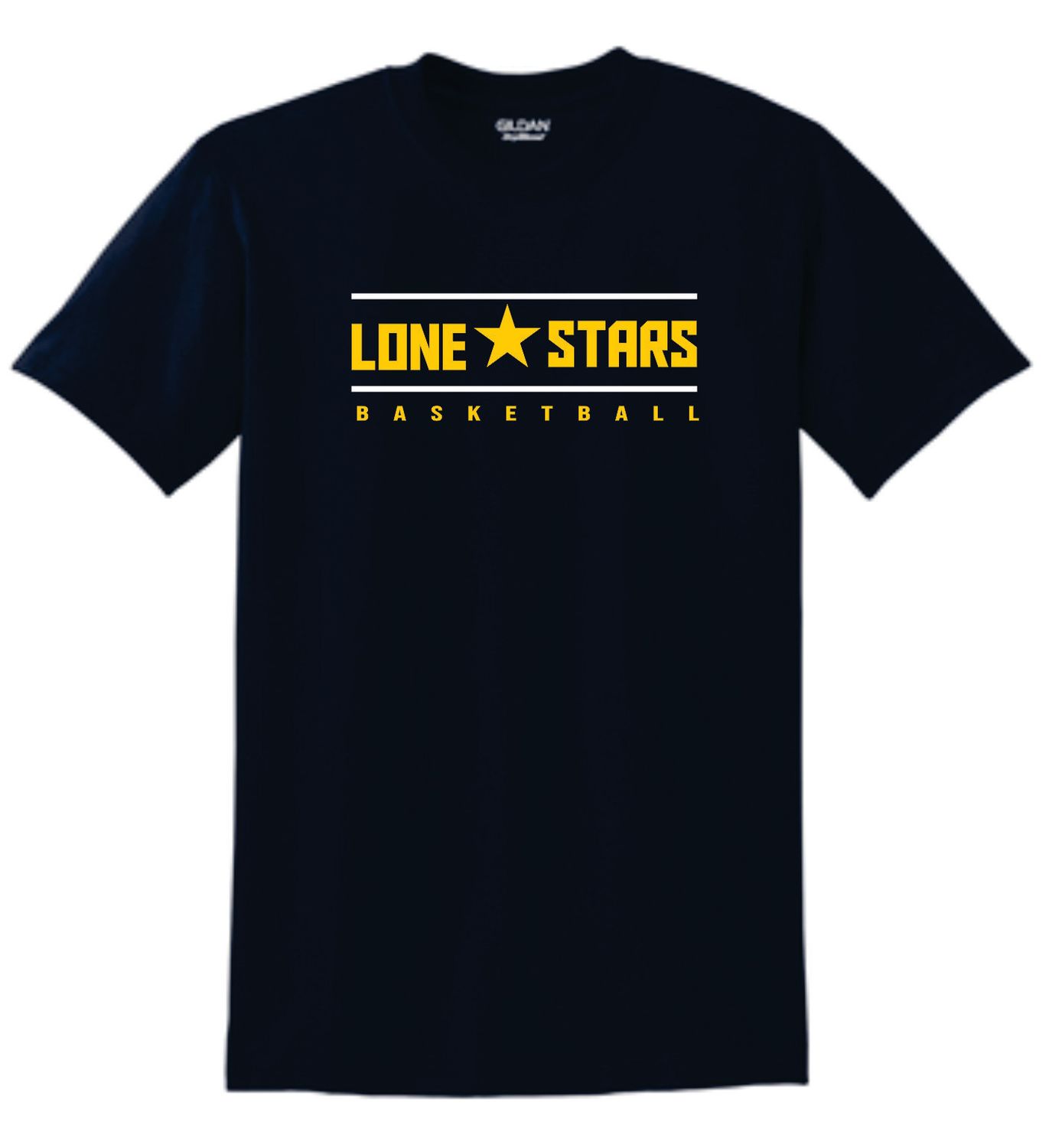 Lone Star Basketball Navy Performance Tee