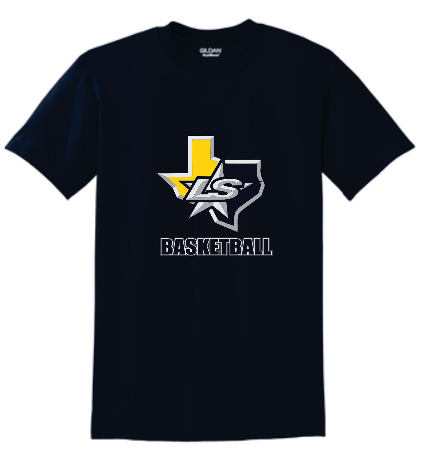 Lone Star Basketball TX Navy Performance Tee