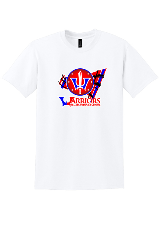 Bel Air Middle T- Shirt White Large Logo