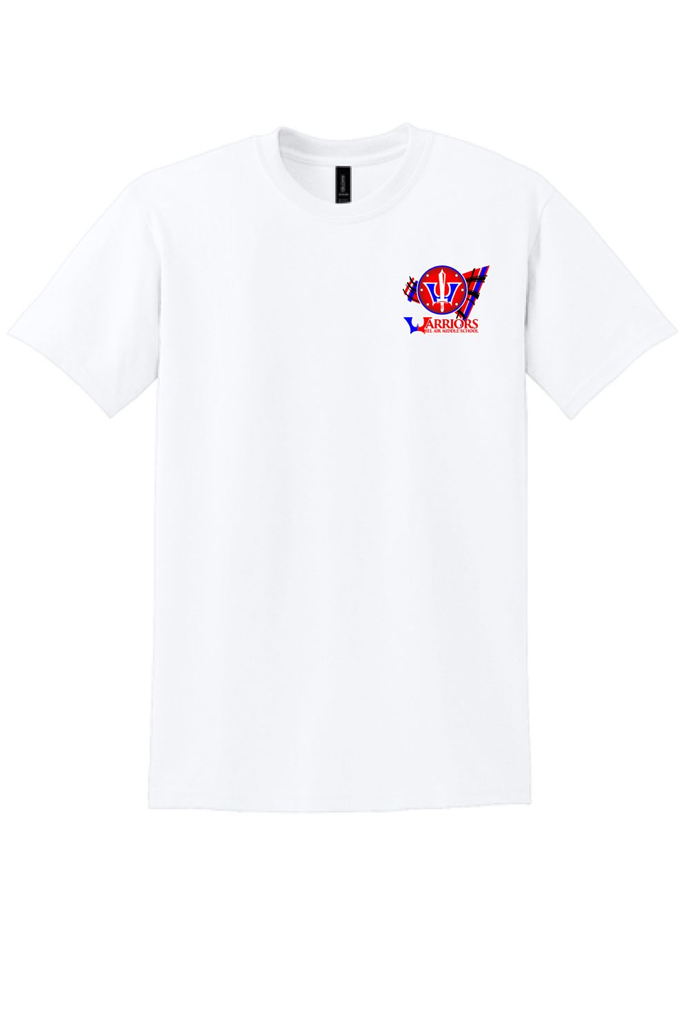 Bel Air Middle T- Shirt Red Left Chest Logo