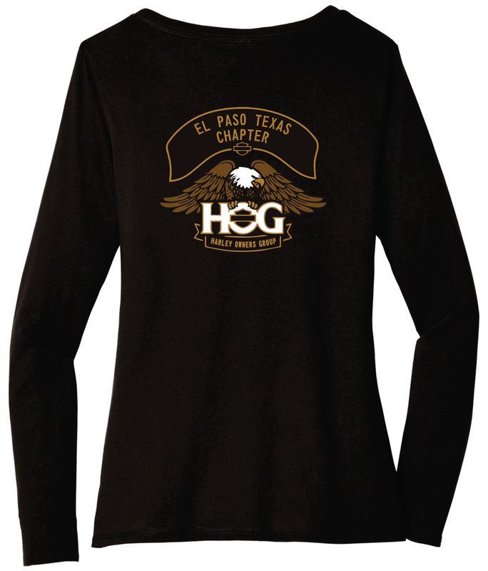 El Paso Ladies HOG Chapter Black Long Sleeve Shirts