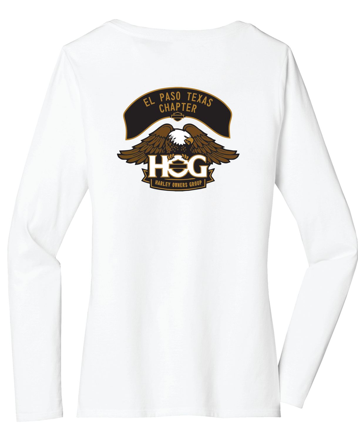 El Paso Ladies HOG Chapter White Long Sleeve Shirts