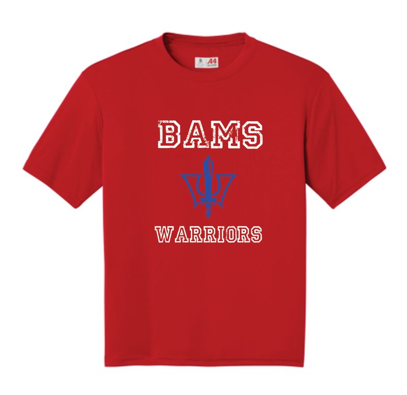 **TEACHER/FACULTY ONLY!!** BAMS Warrior Logo Short Sleeve Drifit Shirt