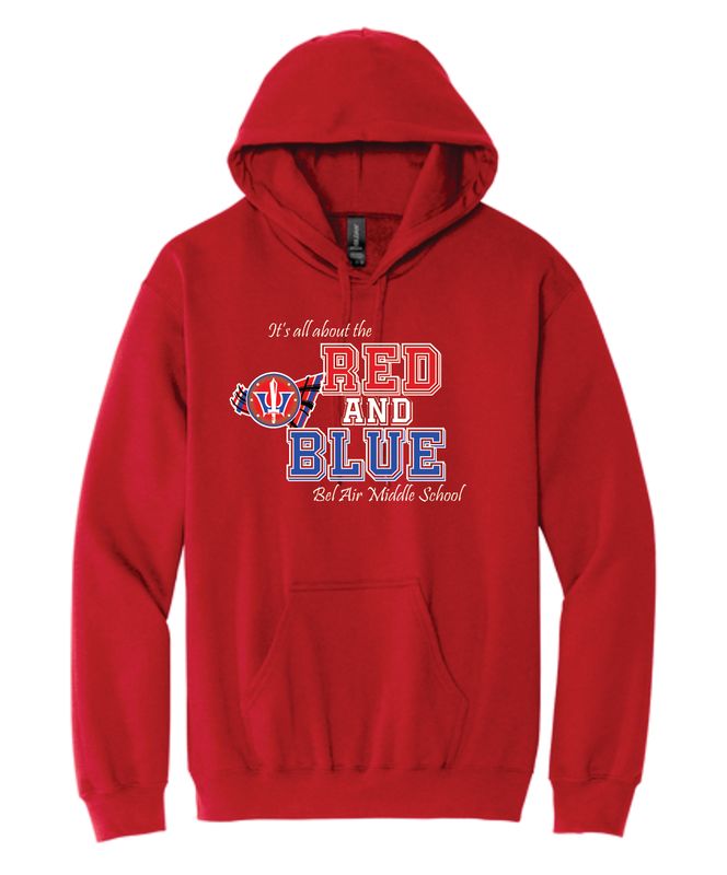 **TEACHER/FACULTY ONLY!!**  BAMS &quot;Red &amp; Blue&quot; Hoodie