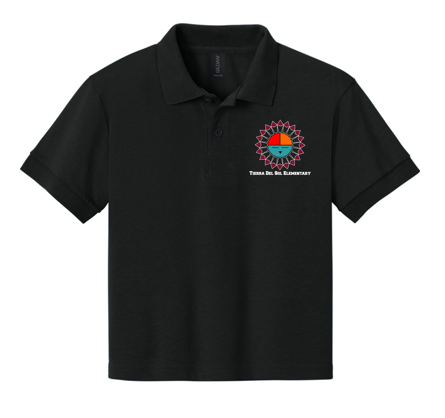 Grades: Kinder - 5th  Tierra Del Sol Black Polo