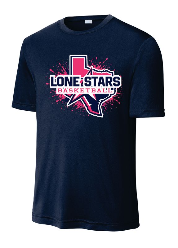 Lone Stars Pink/Navy DriFit Shirt
