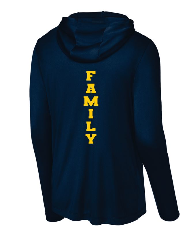 Lone Stars Long Sleeve Navy Hoodie DriFit Shirt