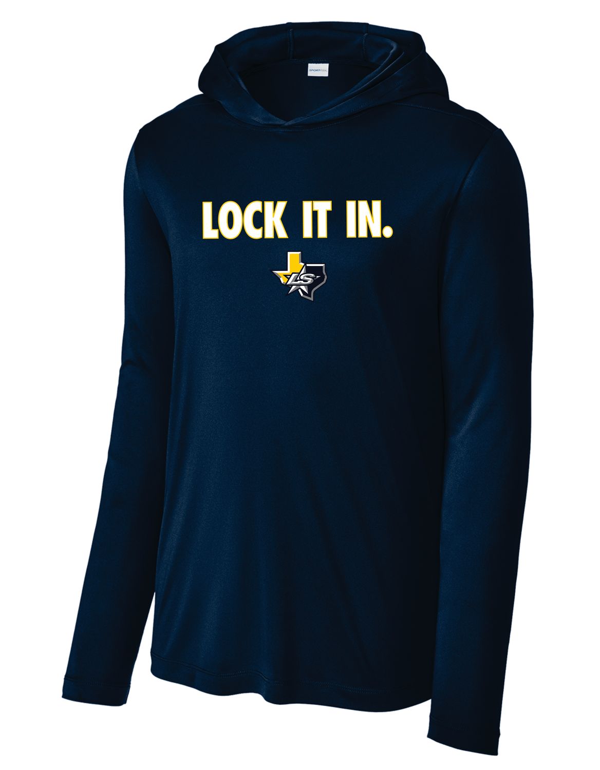Lone Stars Long Sleeve Navy Hoodie DriFit Shirt