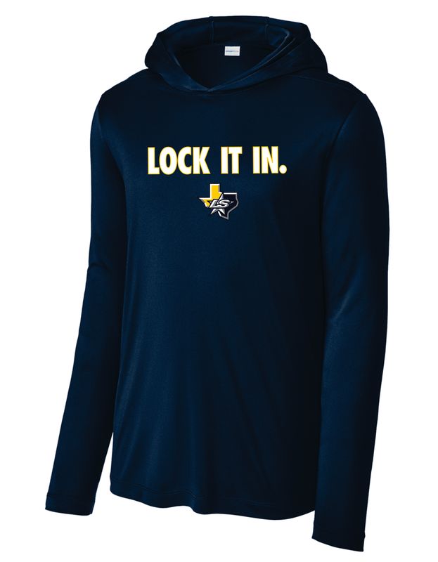Lone Stars Long Sleeve Navy Hoodie DriFit Shirt