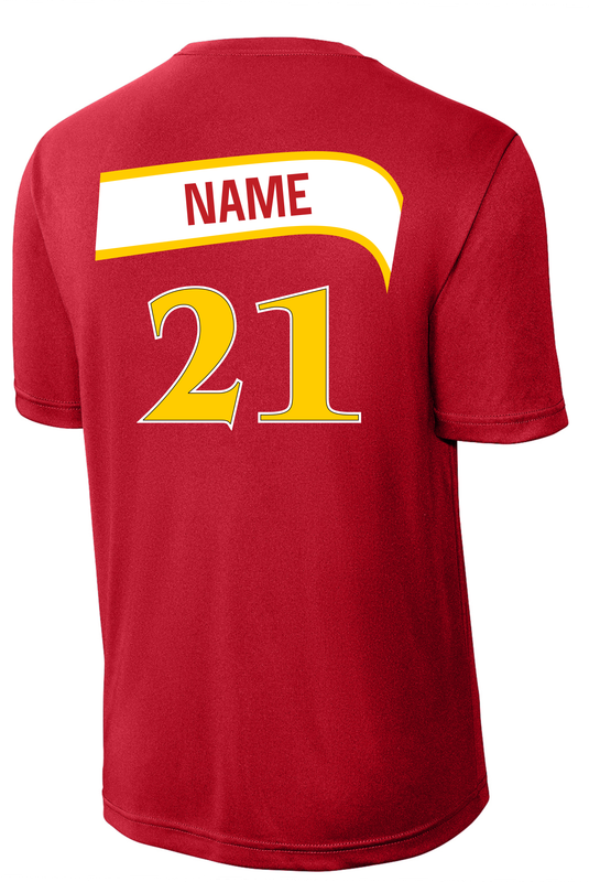Hawks Basketball Red Drifit Custom Tee