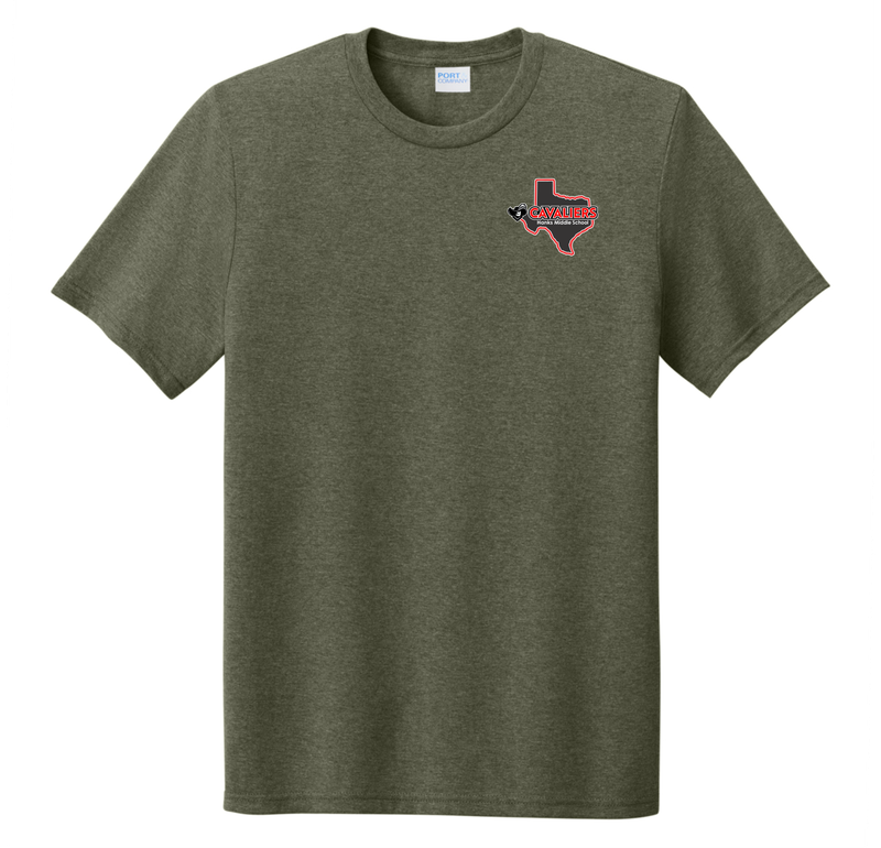 Hanks Middle School Military Green Triblend T-Shirt