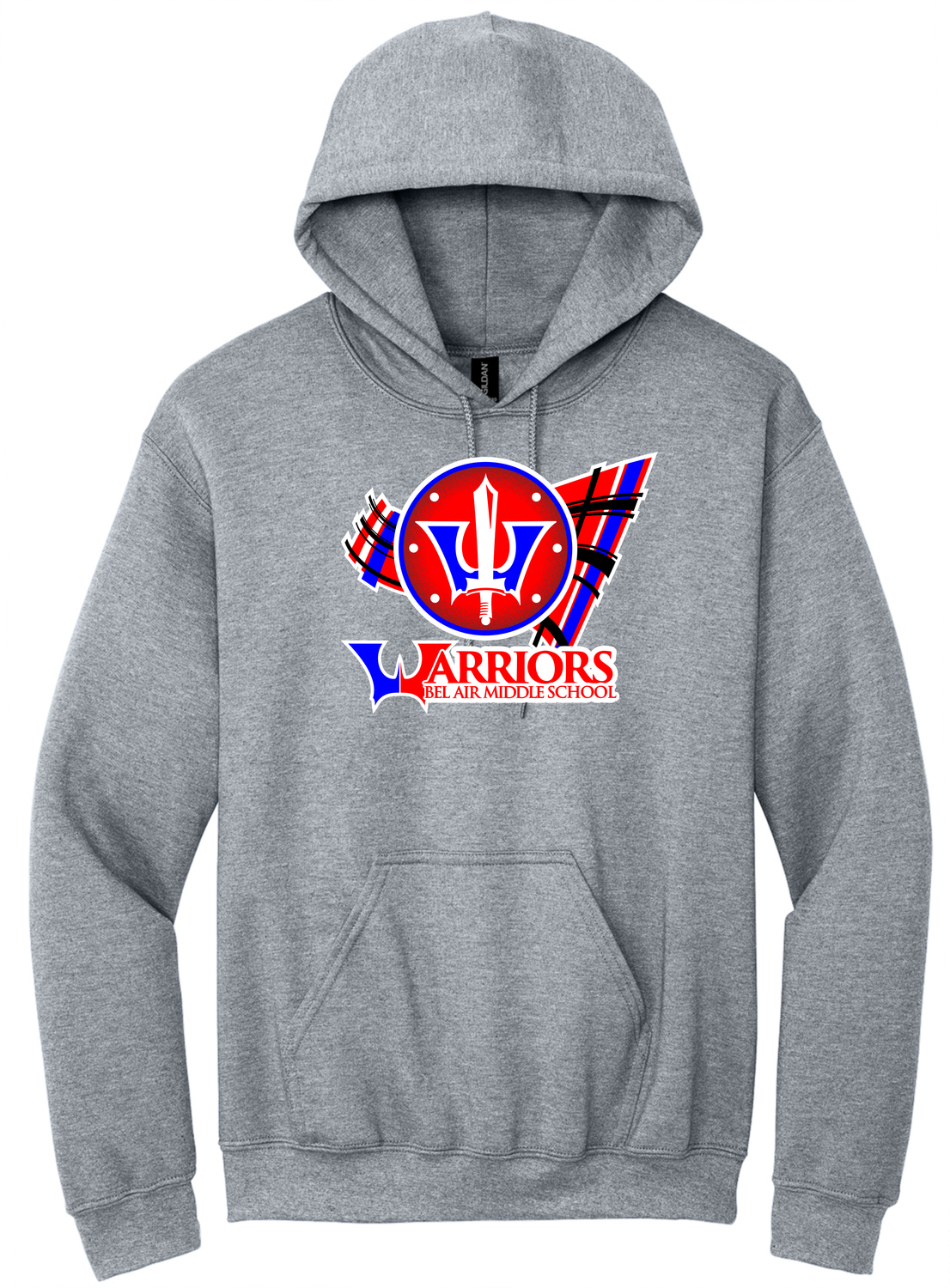 Bel Air Middle Hoodie Sport Grey