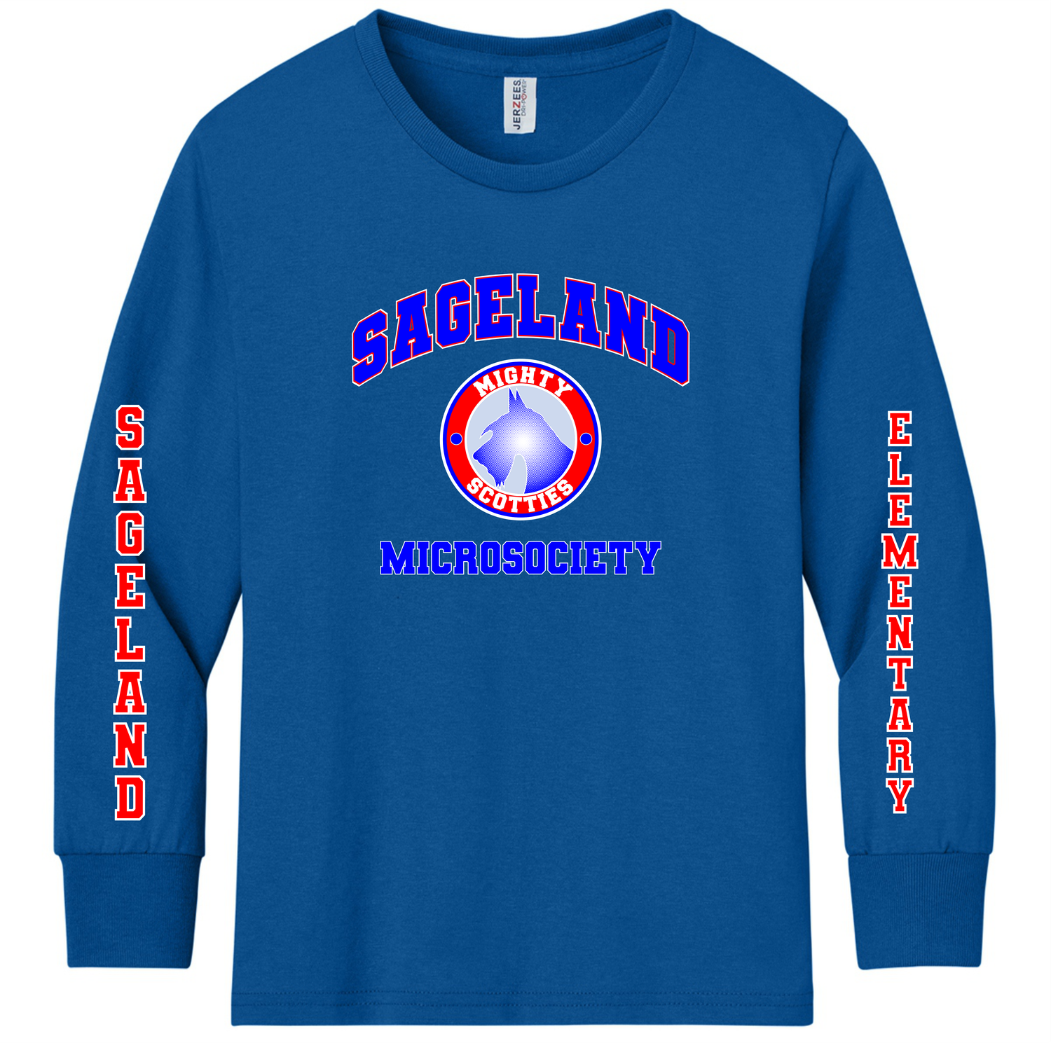 Sageland Blue Long Sleeve T-Shirt