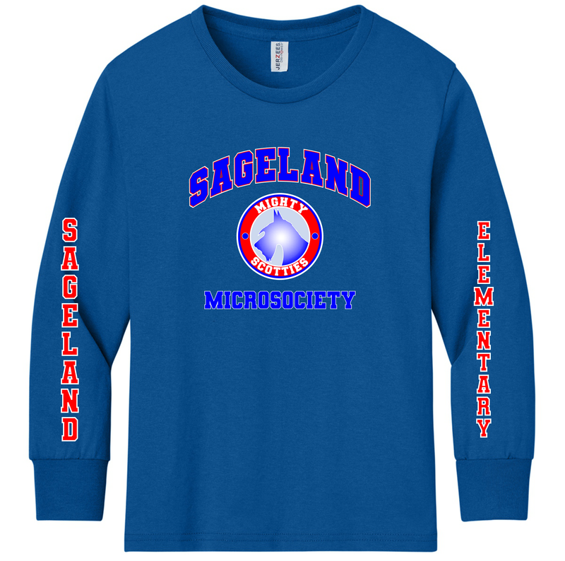 Sageland Blue Long Sleeve T-Shirt
