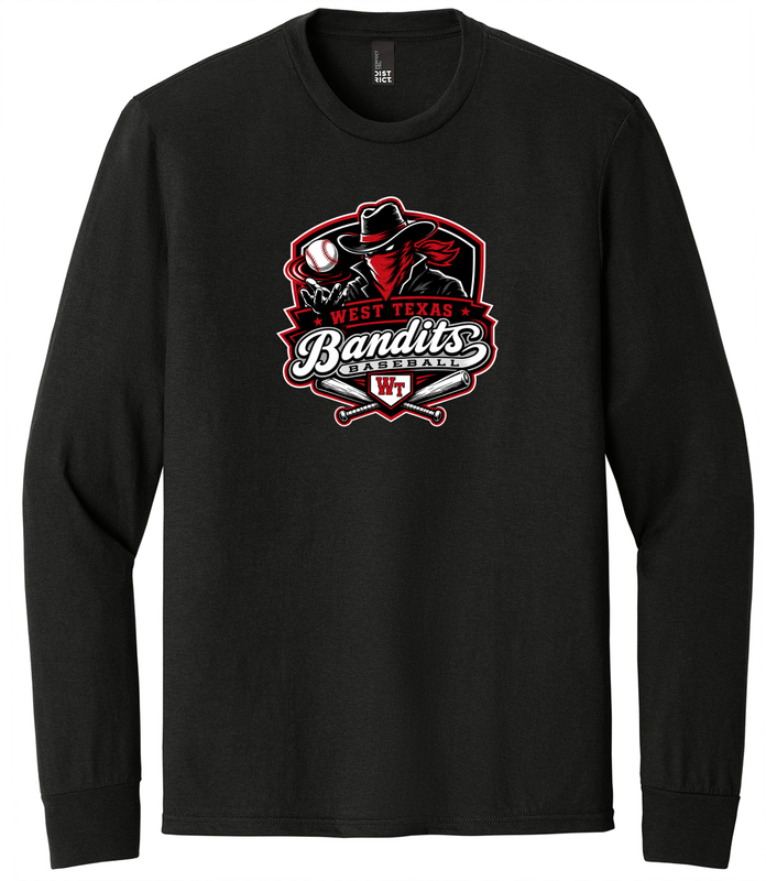 West Texas Bandits Long Sleeve Black Triblend