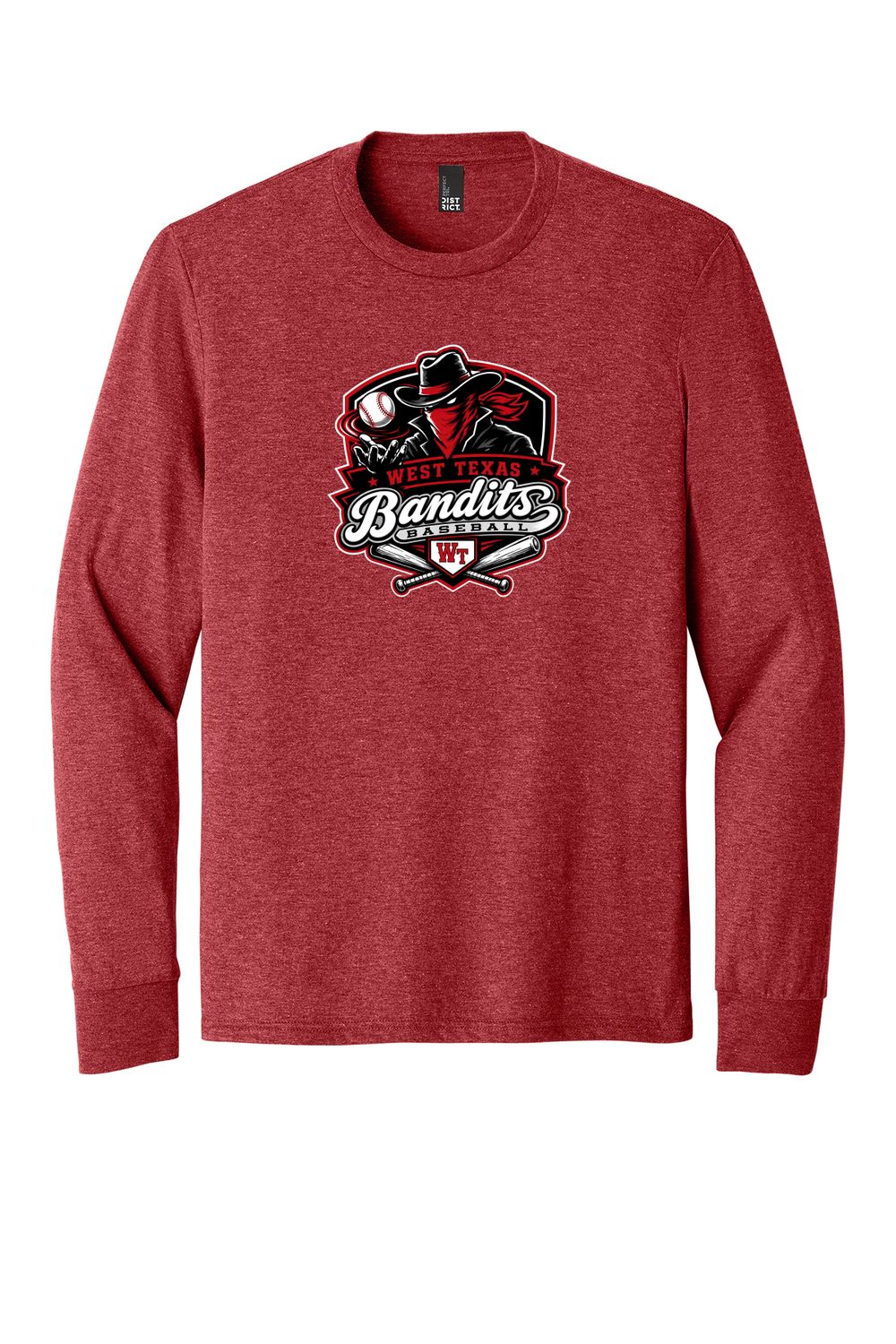 YOUTH West Texas Bandits Long Sleeve Red Triblend