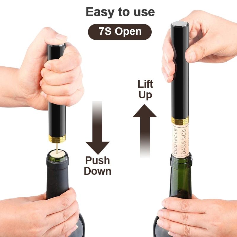 Air Pump Pressure Vacuum Wine Bottle Corkscrew Opener