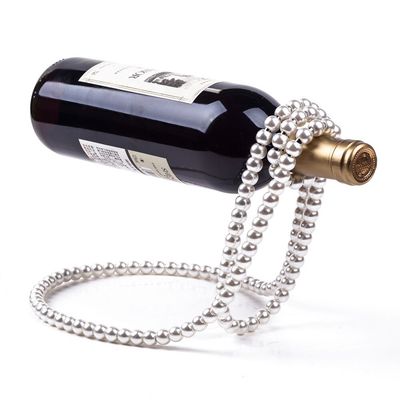 Collier de perles de luxe léger, étagère à vin, décoration