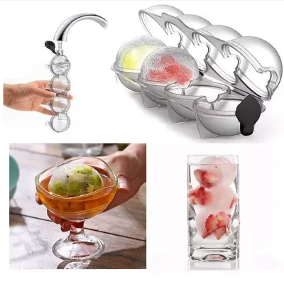 Glacière ronde à quatre trous pour whisky et vodka
