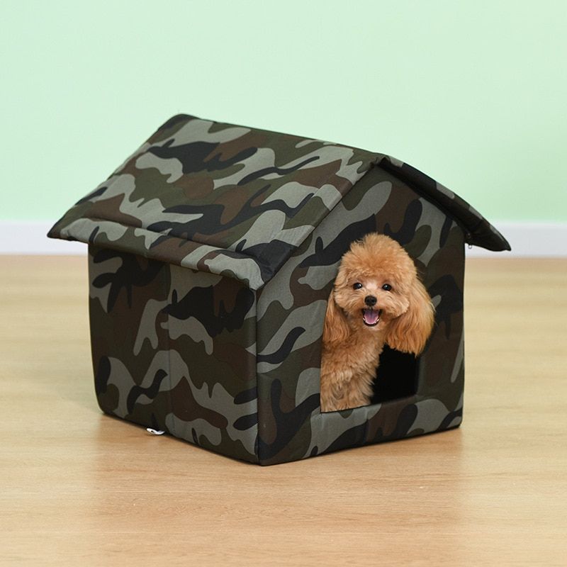 Waterproof Outdoor Pet House Thickened Cat Nest Tent Cabin Pet Bed