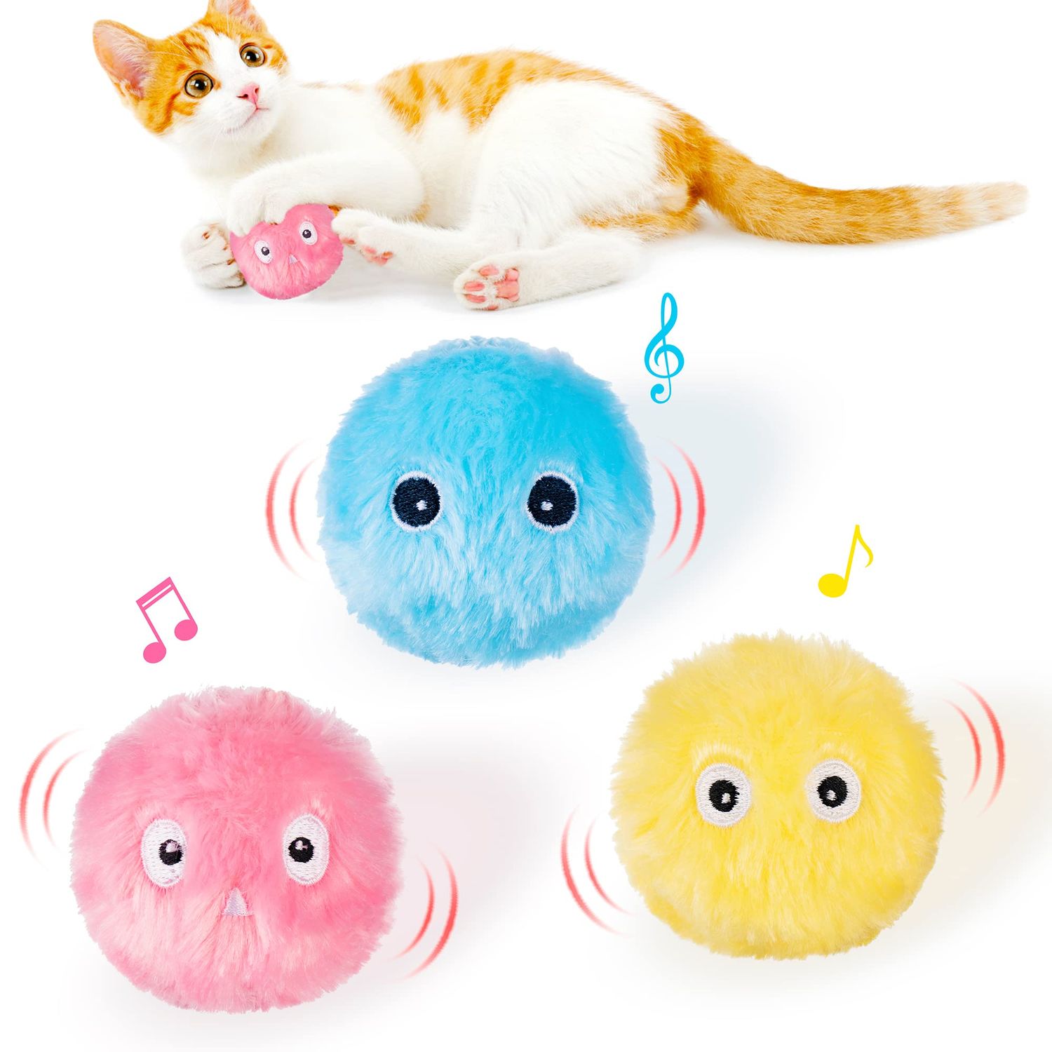 Smart Cat Toys Interactive Ball Catnip Cat Training Toy